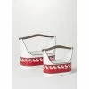 SULLIVANS Red and White Reindeer Metal Trugs with Wood Handles (Set of 2) 2 SULLIVANS Red and White Reindeer Metal Trugs with Wood Handles (Set of 2) -KANTE Sales red sullivans plant pots met1740 64 1000