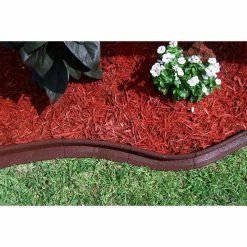 Vigoro EcoBorder 4 ft. Red Rubber Edging (48-Count/Pallet) -KANTE Sales red vigoro rubber edging ecobrd rd 48 44 1000