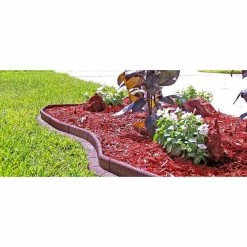 Vigoro EcoBorder 4 ft. Red Rubber Landscape Edging (6-Pack) -KANTE Sales red vigoro rubber edging ecobrd red 6pk 44 1000