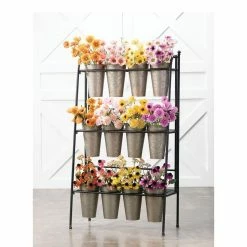 SULLIVANS Metal 12 Vase Floral Display -KANTE Sales silver sullivans plant pots met1474 4f 1000