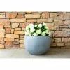 KANTE 12 in. W Round Slate Gray Concrete/Fiberglass Indoor Outdoor Modern Seamless Bowl Planter -KANTE Sales slate gray kante plant pots osc0049a c60611 64 1000
