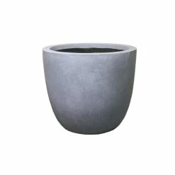 KANTE 10 in. W Round Slate Gray Concrete/Fiberglass Indoor Outdoor Elegant Planter -KANTE Sales slate gray kante plant pots osc0050a c60611 c3 1000