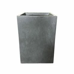 KANTE 13 in. H Square Slate Gray Lightweight Concrete/Fiberglass Indoor Outdoor Modern Planter -KANTE Sales slate gray kante plant pots osf0007a c60611 c3 1000