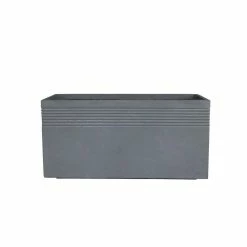 KANTE 31.5 in. L Rectangular Slate Gray Concrete/Fiberglass Indoor Outdoor Modern Elegant Planter -KANTE Sales slate gray kante plant pots osf0131b c60611 c3 1000