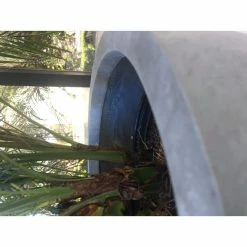 KANTE 9 in. Tall Slate Gray Lightweight Concrete Modern Outdoor Round Planter -KANTE Sales slate gray kante plant pots rc0050a c60611 1f 1000