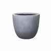 KANTE 9 in. Tall Slate Gray Lightweight Concrete Modern Outdoor Round Planter -KANTE Sales slate gray kante plant pots rc0050a c60611 64 1000