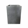 KANTE Small 13 in. Tall Slate Gray Lightweight Concrete Square Outdoor Planter 1 KANTE Small 13 in. Tall Slate Gray Lightweight Concrete Square Outdoor Planter -KANTE Sales slate gray kante plant pots rf0007a c60611 64 1000