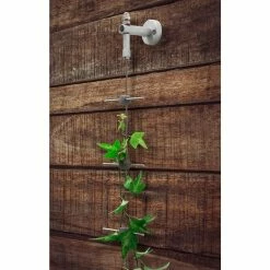 Vigoro 8 ft. Stainless Steel Wire Rope Plant Trellis -KANTE Sales stainless steel vigoro tomato cages 822222 1f 1000