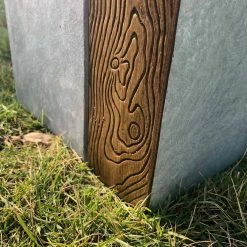 KANTE 28 in and 24 in. H Square Timber Ridge Concrete/Fiberglass Indoor Outdoor Elegant Tall Planters (Set of 2) -KANTE Sales timber ridge kante plant pots osf0218bc c80811 1f 1000