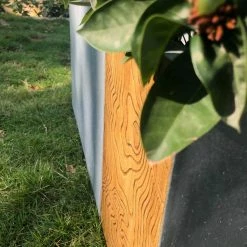 KANTE 31 in. and 23 in. Long Timber Ridge Lightweight Concrete Modern Rectangle Outdoor Planter Set -KANTE Sales timber ridge kante plant pots rf0219ab c80811 4f 1000