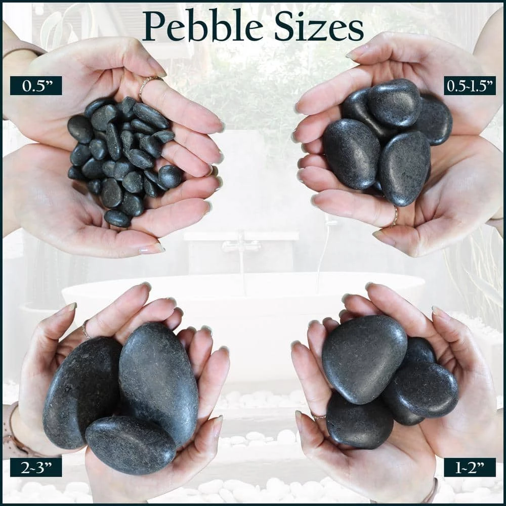 Vigoro 0.25 cu. ft. 20 lbs. 1 in. to 3 in. Grey Mexican Beach Pebble Landscape Rock 8 Vigoro 0.25 cu. ft. 20 lbs. 1 in. to 3 in. Grey Mexican Beach Pebble Landscape Rock - Image 6