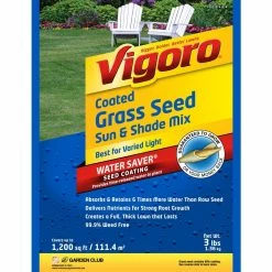 Vigoro 3 lbs. Sun Shade Grass Seed Mix with Water Saver Seed Coating -KANTE Sales vigoro grass seed 25444 c3 1000