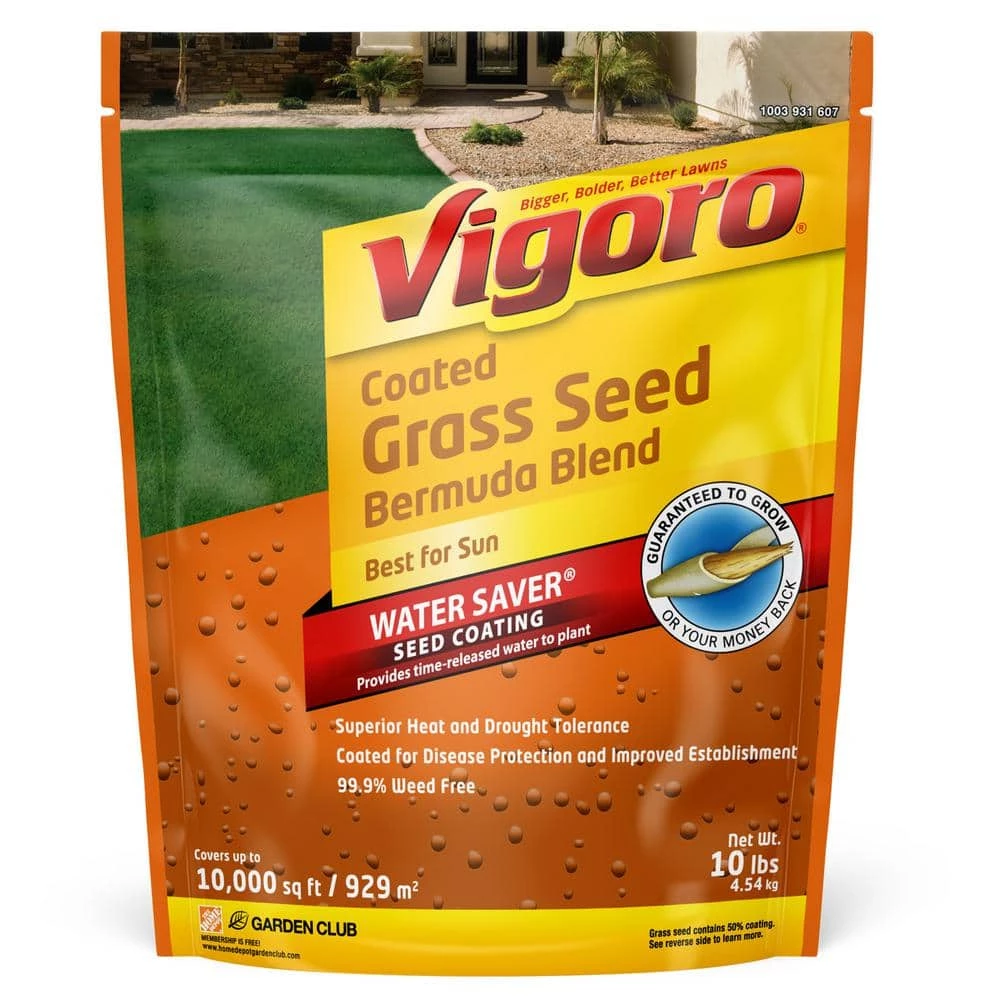 Vigoro 10 lbs. Bermuda Grass Seed Blend with Water Saver Seed Coating 3 Vigoro 10 lbs. Bermuda Grass Seed Blend with Water Saver Seed Coating