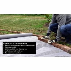 Vigoro 4 ft. x 100 ft. Heavy-Duty Polyester Weed Barrier Landscape Fabric -KANTE Sales vigoro landscape fabric 2549rv 76 1000