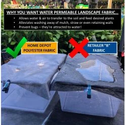 Vigoro 4 ft. x 100 ft. Heavy-Duty Polyester Weed Barrier Landscape Fabric -KANTE Sales vigoro landscape fabric 2549rv fa 1000