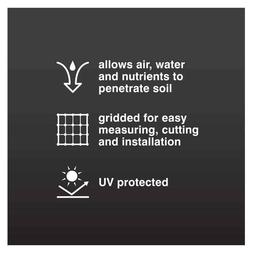 Vigoro 6 ft. x 100 ft. 3 oz. Woven Weed Barrier 6 Vigoro 6 ft. x 100 ft. 3 oz. Woven Weed Barrier - Image 4