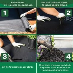 Vigoro 4 ft. x 50 ft. Point Bond Landscape Fabric -KANTE Sales vigoro landscape fabric nmv04050b fa 1000