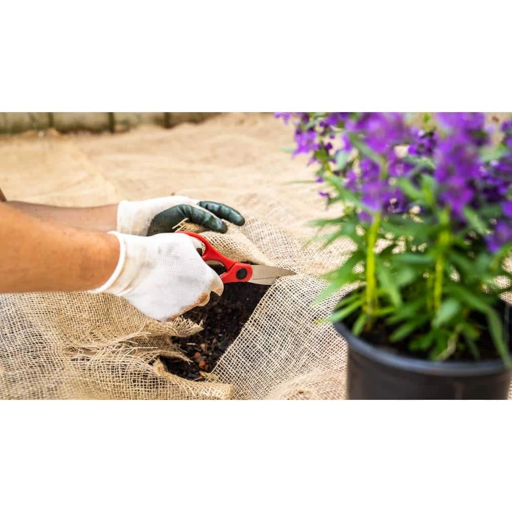 Vigoro 3 ft. x 24 ft. 100% Natural Burlap Landscape Fabric 9 Vigoro 3 ft. x 24 ft. 100% Natural Burlap Landscape Fabric - Image 7