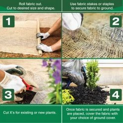 Vigoro 3 ft. x 24 ft. 100% Natural Burlap Landscape Fabric 25 Vigoro 3 ft. x 24 ft. 100% Natural Burlap Landscape Fabric -KANTE Sales vigoro landscape fabric nmvb0324 fa 1000