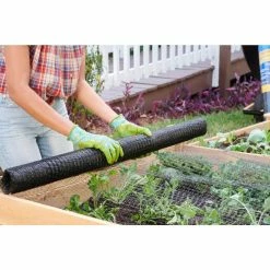 Vigoro 14 ft. x 45 ft. UV Treated Polypropylene Bird Block Netting and Barrier -KANTE Sales vigoro landscape fabric nmvbb1445 4f 1000