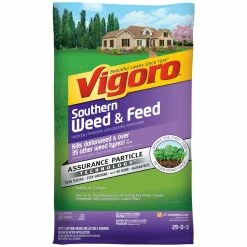Vigoro 32 lbs. 10,000 sq. ft. Weed and Feed Weed Killer Plus Lawn Fertilizer for Southern Grass Types