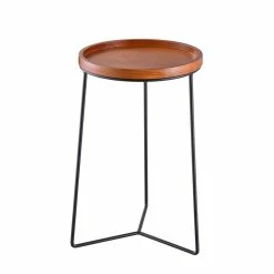 Vigoro 19 in. Triangle Base Wood Top Plant Stand -KANTE Sales vigoro plant stands 710174810 fa 1000