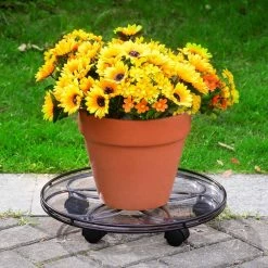 Vigoro 17 in. x 17 in. x 2.8 in. Silver Metal Plant Caddy 9 Vigoro 17 in. x 17 in. x 2.8 in. Silver Metal Plant Caddy -KANTE Sales vigoro planter caddies 154273 1f 1000