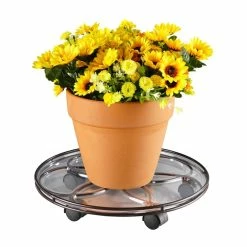 Vigoro 17 in. x 17 in. x 2.8 in. Silver Metal Plant Caddy 8 Vigoro 17 in. x 17 in. x 2.8 in. Silver Metal Plant Caddy -KANTE Sales vigoro planter caddies 154273 4f 1000