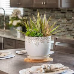 Vigoro 10 in. Bamboo Plant Saucer -KANTE Sales vigoro planter saucers bbs10vg 44 1000