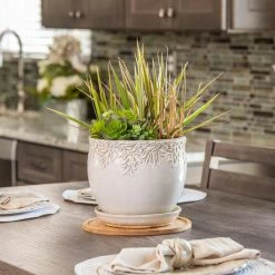 Vigoro 10 in. Bamboo Plant Saucer -KANTE Sales vigoro planter saucers bbs10vg fa 1000