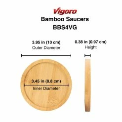 Vigoro 4 in. Bamboo Plant Saucer -KANTE Sales vigoro planter saucers bbs4vg 4f 1000