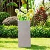 KANTE 20 in. H Square Weathered Concrete/Fiberglass Indoor Outdoor Modern Tall Planter 1 KANTE 20 in. H Square Weathered Concrete/Fiberglass Indoor Outdoor Modern Tall Planter -KANTE Sales weathered concrete kante plant pots osf0002a c80021 2 64 1000