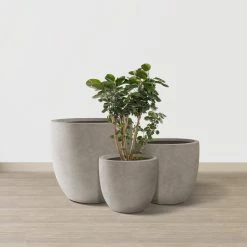 KANTE 20", 16.5" & 13.3"W Round Weathered Finish Concrete Planters Set of 3, Outdoor Indoor w/Drainage Hole & Rubber Plug 18 KANTE 20", 16.5" & 13.3"W Round Weathered Finish Concrete Planters Set of 3, Outdoor Indoor w/Drainage Hole & Rubber Plug -KANTE Sales weathered concrete kante plant pots rc0152bcd c80021 2 44 1000