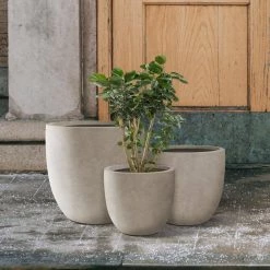 KANTE 20", 16.5" & 13.3"W Round Weathered Finish Concrete Planters Set of 3, Outdoor Indoor w/Drainage Hole & Rubber Plug 14 KANTE 20", 16.5" & 13.3"W Round Weathered Finish Concrete Planters Set of 3, Outdoor Indoor w/Drainage Hole & Rubber Plug -KANTE Sales weathered concrete kante plant pots rc0152bcd c80021 2 66 1000