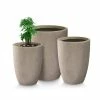KANTE 22.4", 20.4" and 18.1"H Round Weathered Finish Concrete Planters Set of 3, Outdoor Indoor w/Drainage Hole & Rubber Plug -KANTE Sales weathered concrete kante plant pots rc0153bcd c80021 2 64 1000