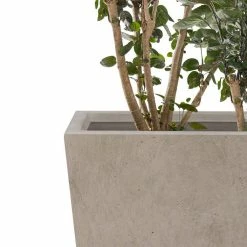 KANTE 24.4", 18" &15.7"H Weathered Finish Concrete Tall Planter Set of 3, Large Outdoor Indoor w/ Drainage Hole & Rubber Plug -KANTE Sales weathered concrete kante plant pots rf2015017cde c80021 2 4f 1000