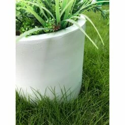 KANTE 12.9 in. Dia, Pure White Lightweight Concrete Modern Cylinder Outdoor Planter 14 KANTE 12.9 in. Dia, Pure White Lightweight Concrete Modern Cylinder Outdoor Planter -KANTE Sales white kante plant pots rc0119b c80011 fa 1000