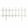 Vigoro 12 in. H White Classic Picket Style Plastic Garden Fence -KANTE Sales white plastic resin vigoro garden fencing 51502 64 1000