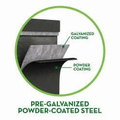 Vigoro Stand Up Steel Raised Garden Planter with Liner -KANTE Sales white vigoro elevated garden beds 82230hd 1f 1000