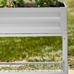Vigoro Stand Up Steel Raised Garden Planter with Liner -KANTE Sales white vigoro elevated garden beds 82230hd 44 1000