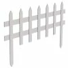 Vigoro 36 in. Wood Picket Garden Fence 1 Vigoro 36 in. Wood Picket Garden Fence -KANTE Sales white vigoro garden fencing rc 74w 64 1000