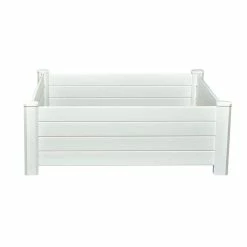 Vigoro 4 ft. x 4 ft. x 15 in. White Vinyl Raised Garden Bed 14 Vigoro 4 ft. x 4 ft. x 15 in. White Vinyl Raised Garden Bed -KANTE Sales white vigoro raised planter boxes 26001v fa 1000