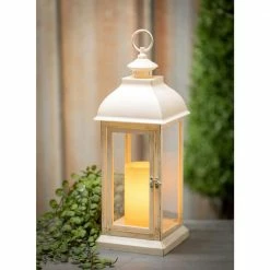 SULLIVANS 17.5 in. Lantern with LED Pillar Candle -KANTE Sales whites sullivans outdoor lanterns gl43857 1f 1000