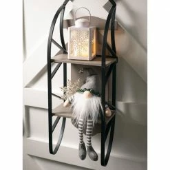 SULLIVANS 8.75 in. Snowflake Lantern with LED Pillar Candle -KANTE Sales whites sullivans outdoor lanterns sea44233ln 1f 1000