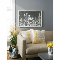 SULLIVANS Whitewashed Metal Flower Trug With Handles (Set of 2) -KANTE Sales whitewashed sullivans plant pots met1699 4f 1000